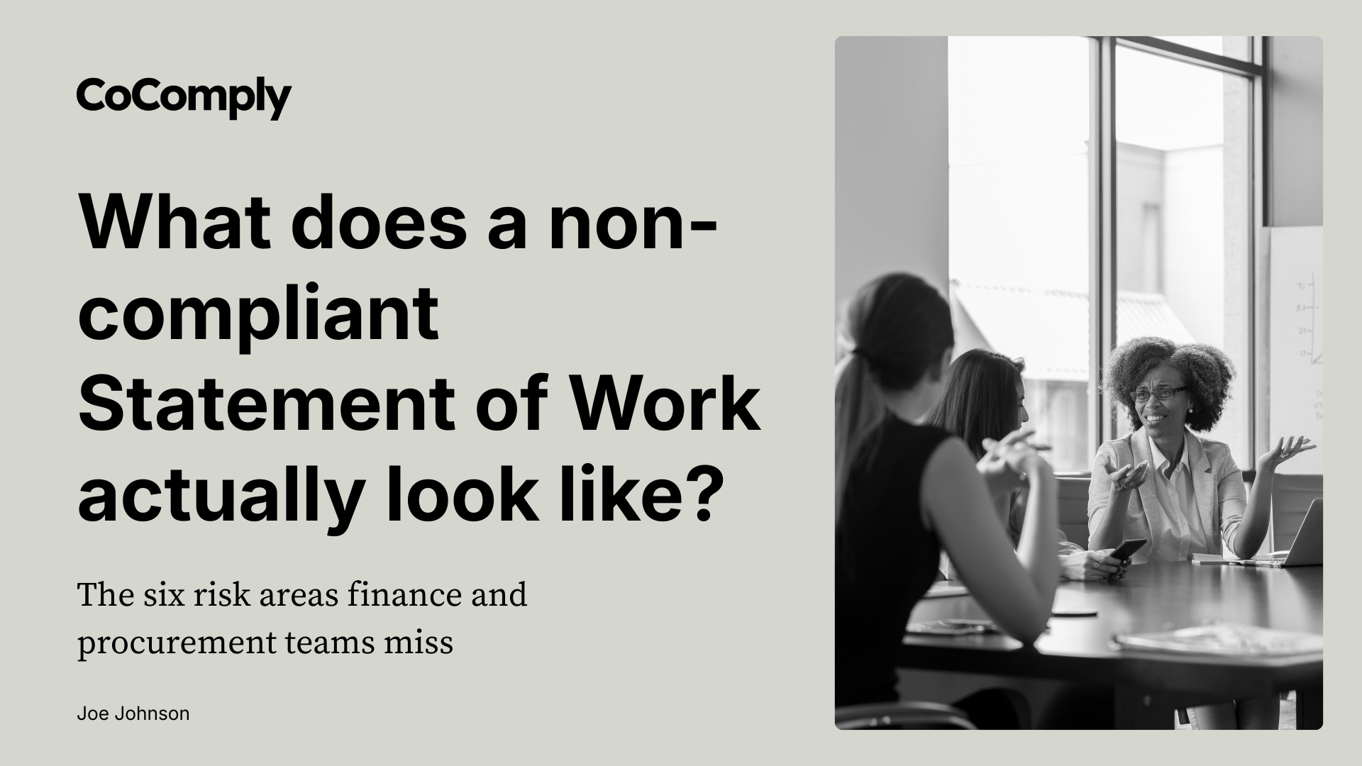 What does a non-compliant Statement of Work actually look like?