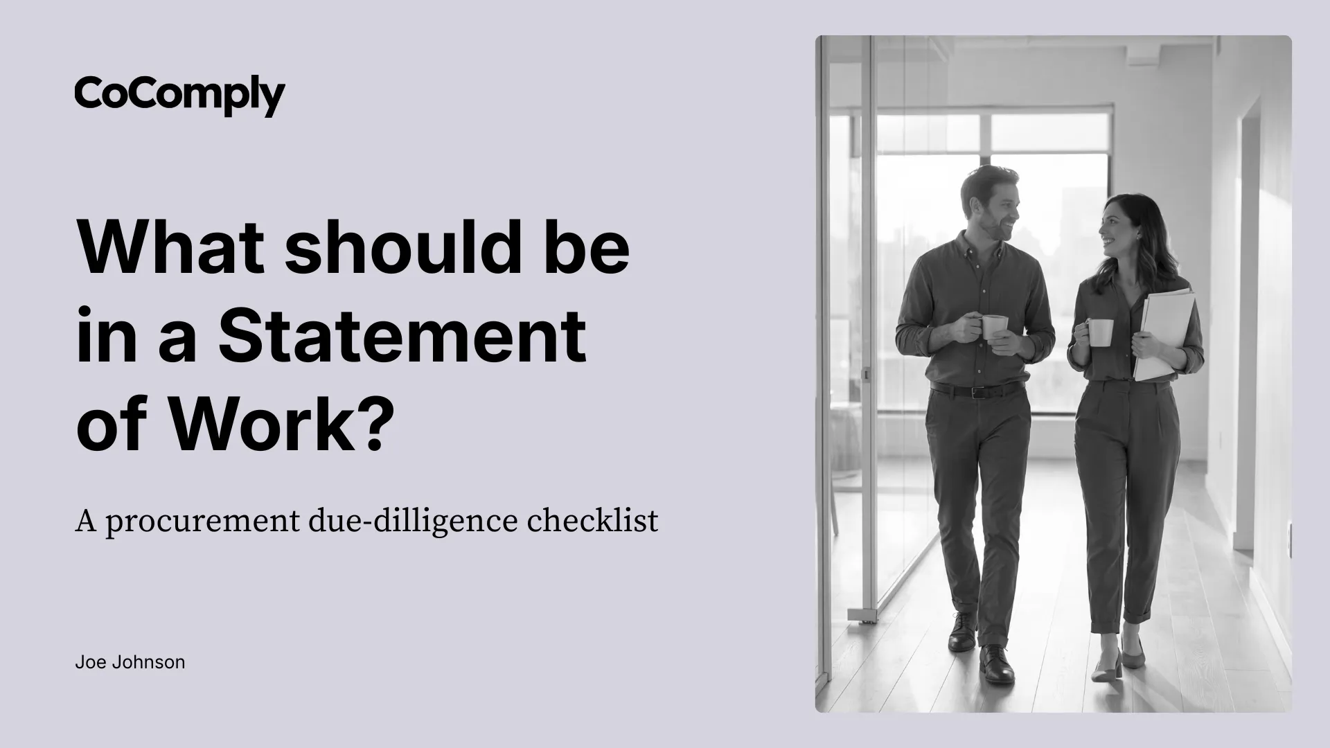 What should be in a Statement of Work? A procurement due-diligence checklist